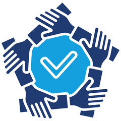 Unity Flat Blue Icon