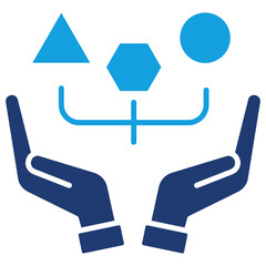 Assortment Flat Blue Icon