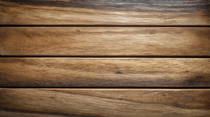 Fototapeta premium Natural wood texture with warm tones and smooth grain, showcasing beauty of wooden planks arranged in horizontal pattern. Ideal for backgrounds or design elements