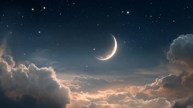Vuelo hacia la luna creciente: una perspectiva on&iacute;rica a trav&eacute;s del cielo nocturno