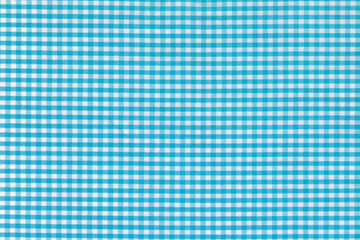 Sky Blue Gingham Fabric Texture