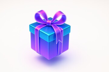 Obraz premium Colorful gift box with bright ribbons for celebrations, holidays, and special occasions