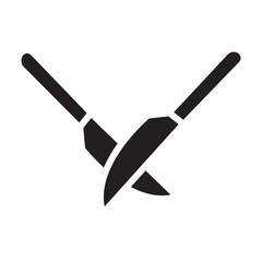Crossed pickaxe glyph icon
