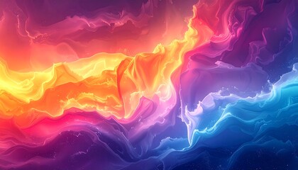 Abstract vibrant fluid patterns