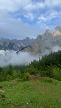 Sunset in Triglav National Park, Slovenia, Trenta, Tolmin, Slovenia
