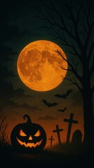 [halloween eerie light wallpaper]