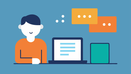 Obraz premium Braille Display A character using a Braille display connected to a laptop. The adjacent screen shows a digital document expanding to include accessible formats.