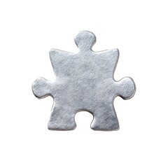 Obraz premium A Singular White Puzzle Piece Highlighted Against a Crisp Background, Capturing the Essence of Missing Links in a Larger Picture or Concept