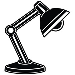 desk lamp vector icon