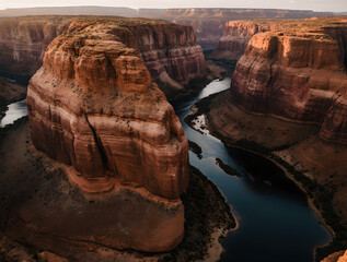 Floating Island with a Waterfall