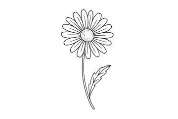 Nature and floral silhouette icon set. minimalist botanical shapes in outline style