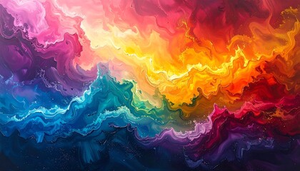Abstract vibrant swirling colors (7)