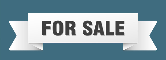 for sale ribbon isolated on transparent background. for sale ribbon