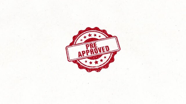 Pre Approved Circle Wooden Red Rubber Stamp Seal