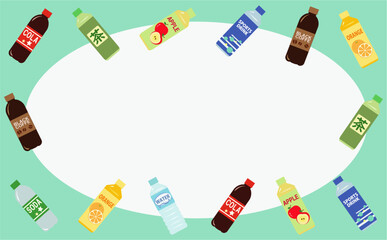 ペットボトル飲料フレーム