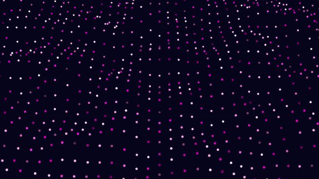 A visual featuring a scattering of black and green dots on a dark backdrop. The dots are variably sized with green dots slightly larger. Patterns are absent in the arrangement of the dots