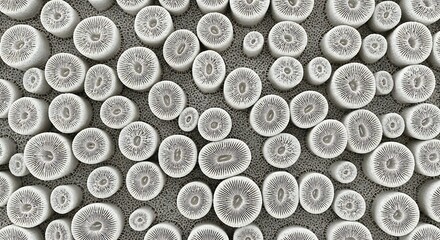 Coral Reef Detail Close Up Pattern Abstract White Gray Tones