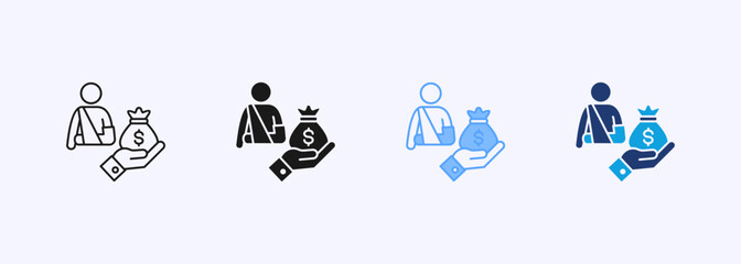 Compensation Icon Collection Set Multiple Style