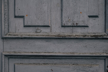Wooden grey painted old doors