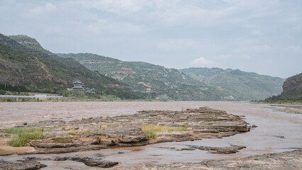 view of the river in the mountains