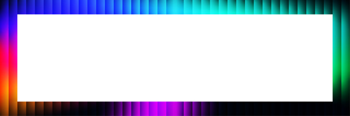 rectangle frame Iridescent glass ripple with dark gradient. futuristic abstract glow with vertical blur. Ideal for futuristic or cyber-themed projects, tech branding. vector illustration