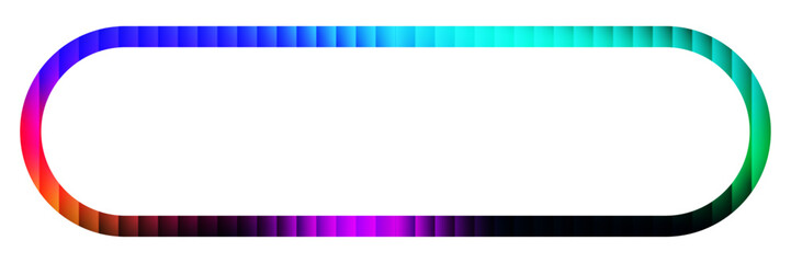 rectangle frame Iridescent glass ripple with dark gradient. futuristic abstract glow with vertical blur. Ideal for futuristic or cyber-themed projects, tech branding. vector illustration
