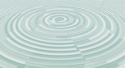 Hypnotic spiral pattern with calming light blue and white design