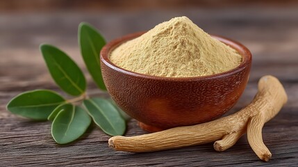 Organic Ashwagandha Powder and Root: Natural Remedy