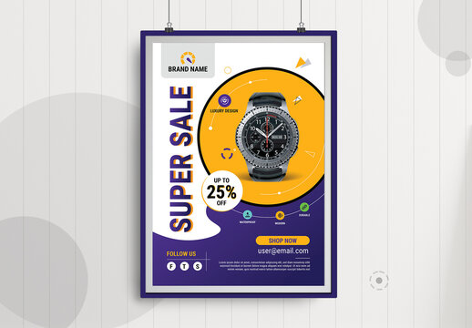 Product Super Sale Poster Design