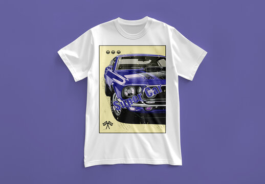 Supercar T Shirt Design Vector File