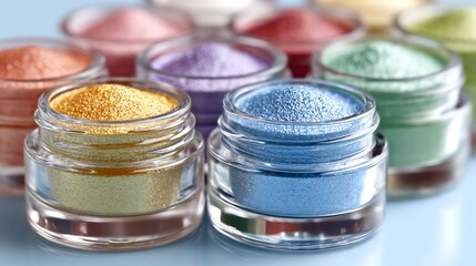 Vibrant Eyeshadow Palette: A Colorful Collection of Makeup Pigments