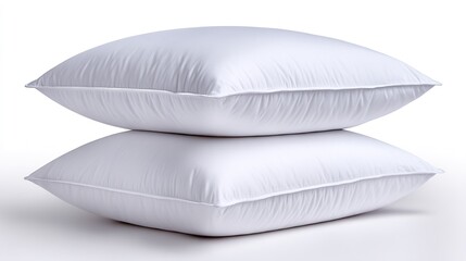 Luxury Pair of White Pillows, Soft and Fluffy, Comfortable Sleep