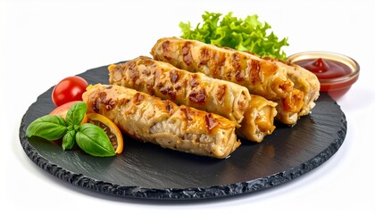 Plate Of Polish Naleśniki Crepes