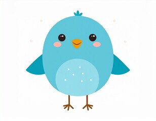 正面を向いた子供の可愛い鳥