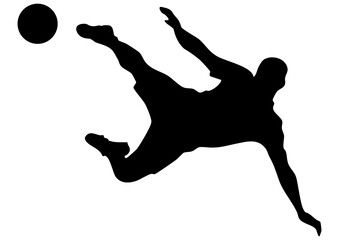 サッカー選手のシルエット4 © m