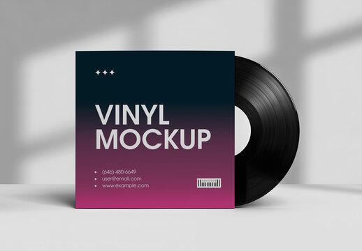 Vinyl Record Mockup Template
