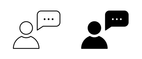 Chat or Speaking icon