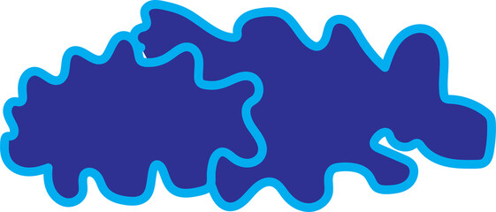 abstract blue background of clouds