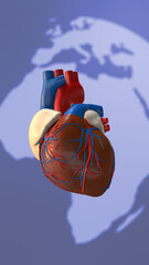World Heart Day Concept with Human Heart
