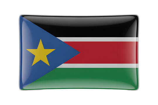 South Sudan flag badge pin emblem, a symbol of national pride, unity, and cultural identity for patriotic designs