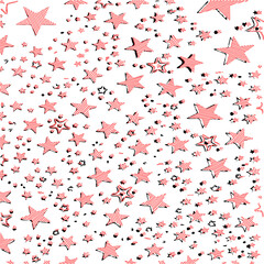 red and white stars pattern 