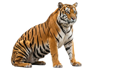 Obraz premium Tiger transparent PNG background