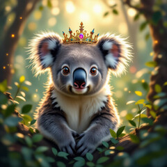 A delightful koala bear striking all sorts of charming poses.