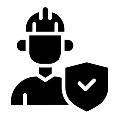 Obraz premium Employee aworness icon glyph style vector illustration