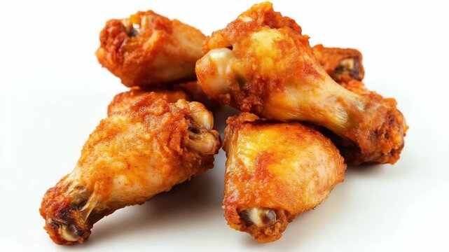 Delicious, spicy buffalo wings served on a plate.