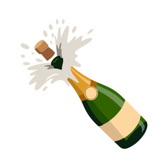 champagne and cocktail emoji icon © graphixecho