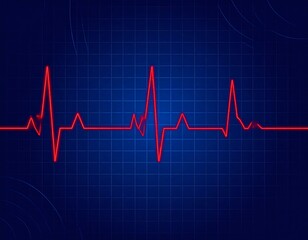 Medical heart monitor graphic