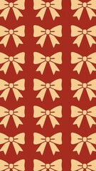 [christmas bow icons in tiled arrangement mobile wallpaper]