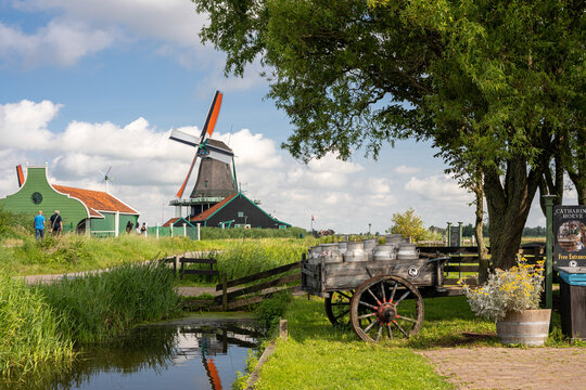 Historic Dutch Windmill Village Zaanse Schans