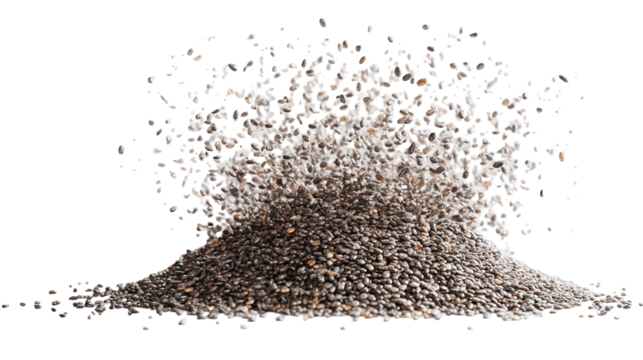 flying chia seed isolated on transparent background Remove png,